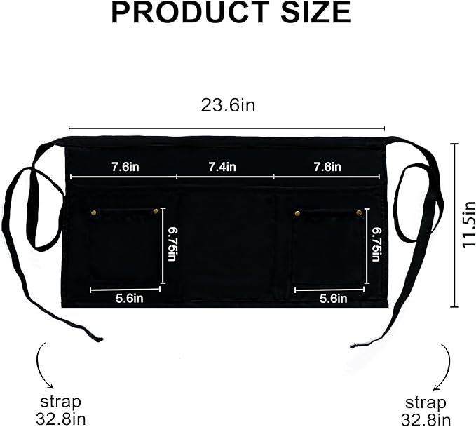 Server Apron with 5 Pockets - Image 5
