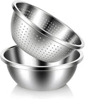 304 Stainless Steel Colander and Strainer, 5QT Large Capacity by Unknown