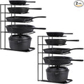 Toplife 2 Pack Heavy Duty Pan Organizer, 5 Tier Pot and Pan Organizer Rack by Toplife
