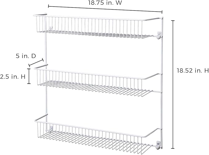 ClosetMaid 3-Tier Hanging Wall Mounted Metal Rack - Image 13