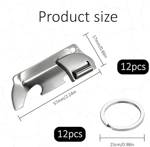 12 Pcs Military Can Opener, P38 Can Opener Military, Stainless Steel P38 Can - Image 2