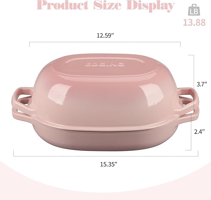 EDGING CASTING Enameled Cast Iron Oval Dutch Oven Pot - Image 2