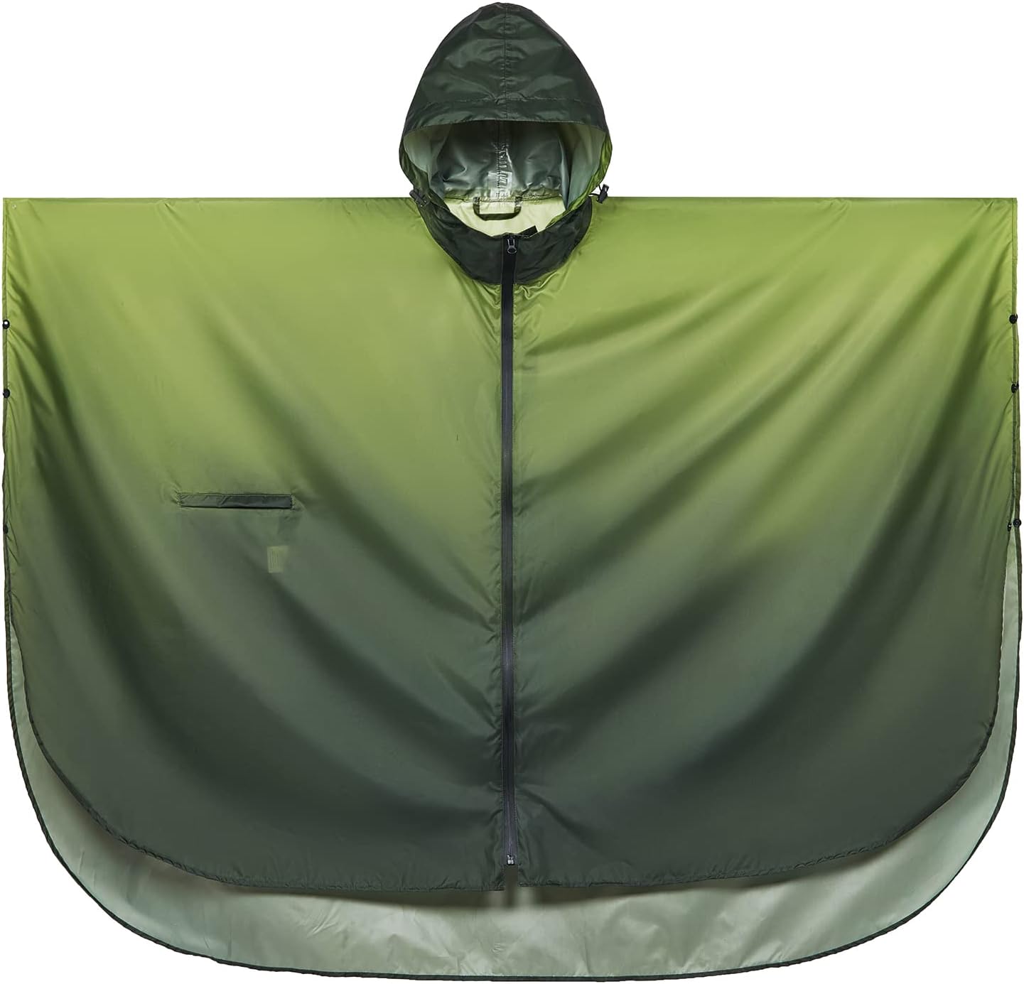 SaphiRose Rain Poncho Jacket Coat Hooded for Adults with Pockets