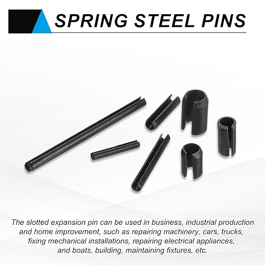 MECCANIXITY 120Pcs Slotted Split Roll Pins 1/5 Inch Dia. 3/10 Inch Length Steel - Image 5