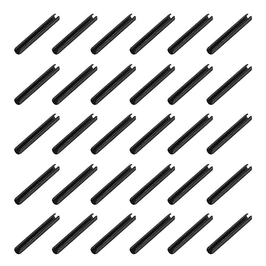 MECCANIXITY 120Pcs Slotted Split Roll Pins 2/25 Inch Dia. 3/5 Inch Length Steel by MECCANIXITY