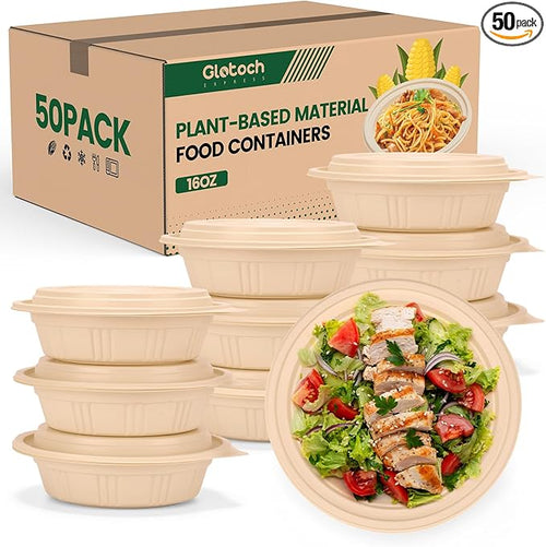 100 Piece Meal Prep Bowl Containers by GlotochExpress