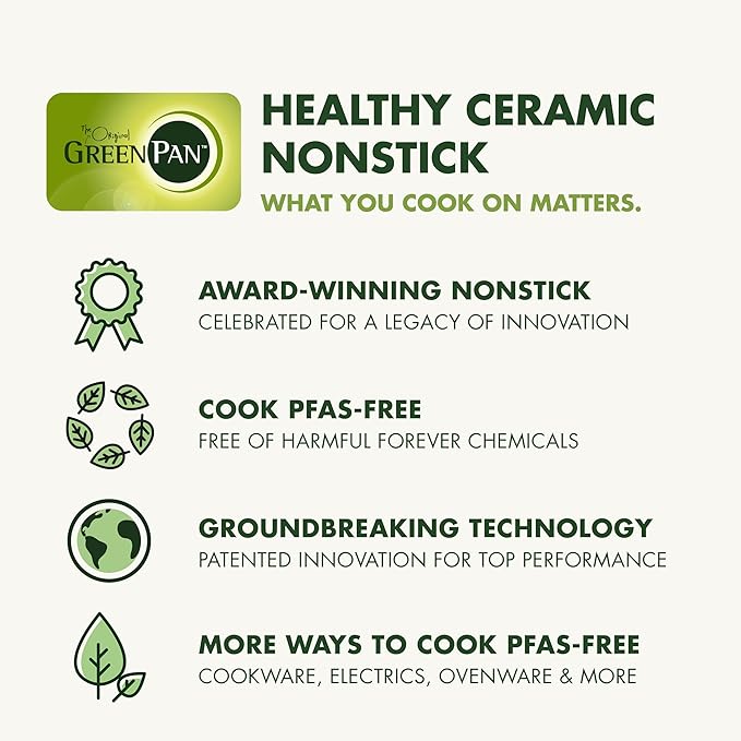 GreenPan Valencia Pro Ceramic Nonstick 22 Piece Cookware Set, Hard Anodized - Image 12