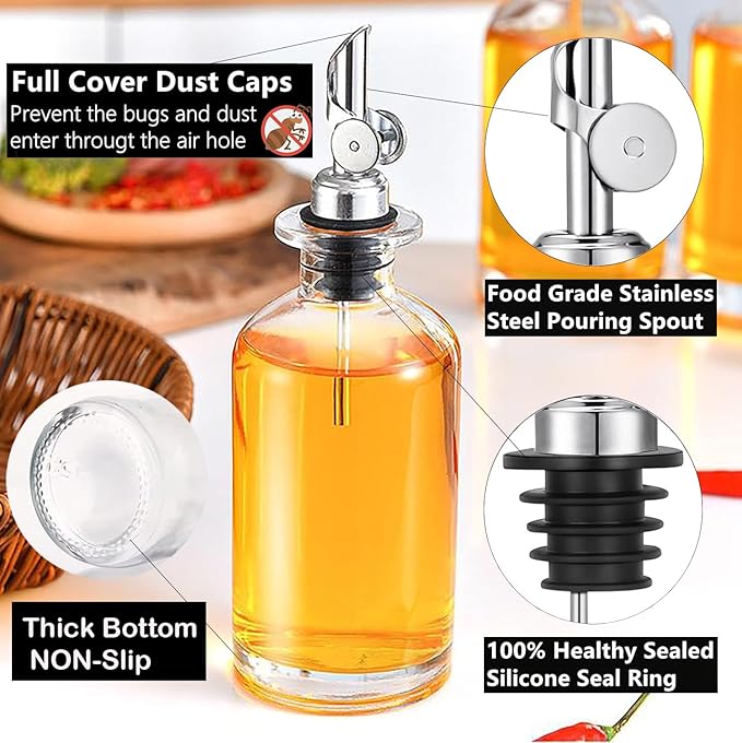 Pafusen 2 Pack Auto Flip Olive Oil Dispenser Spout, Liquor Pour Spout, Oil - Image 3