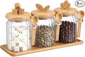 Suclain 3 Pcs Glass Coffee Container by Suclain