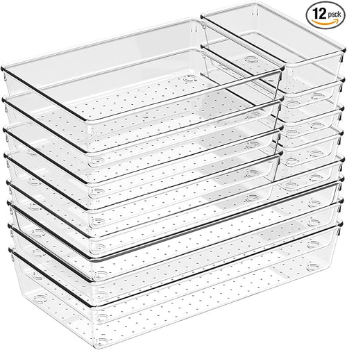 12 Pack Large Drawer Organizer Bins by CHOWAY