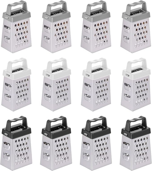 12 Pcs Mini Cheese Grater Stainless Steel Box Grater by Unknown