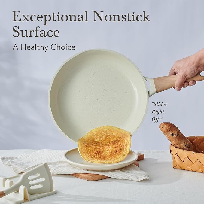 22 Pcs Pots and Pans Set Non Stick Non-Toxic Ceramic Kitchen Cookware Sets - Image 3
