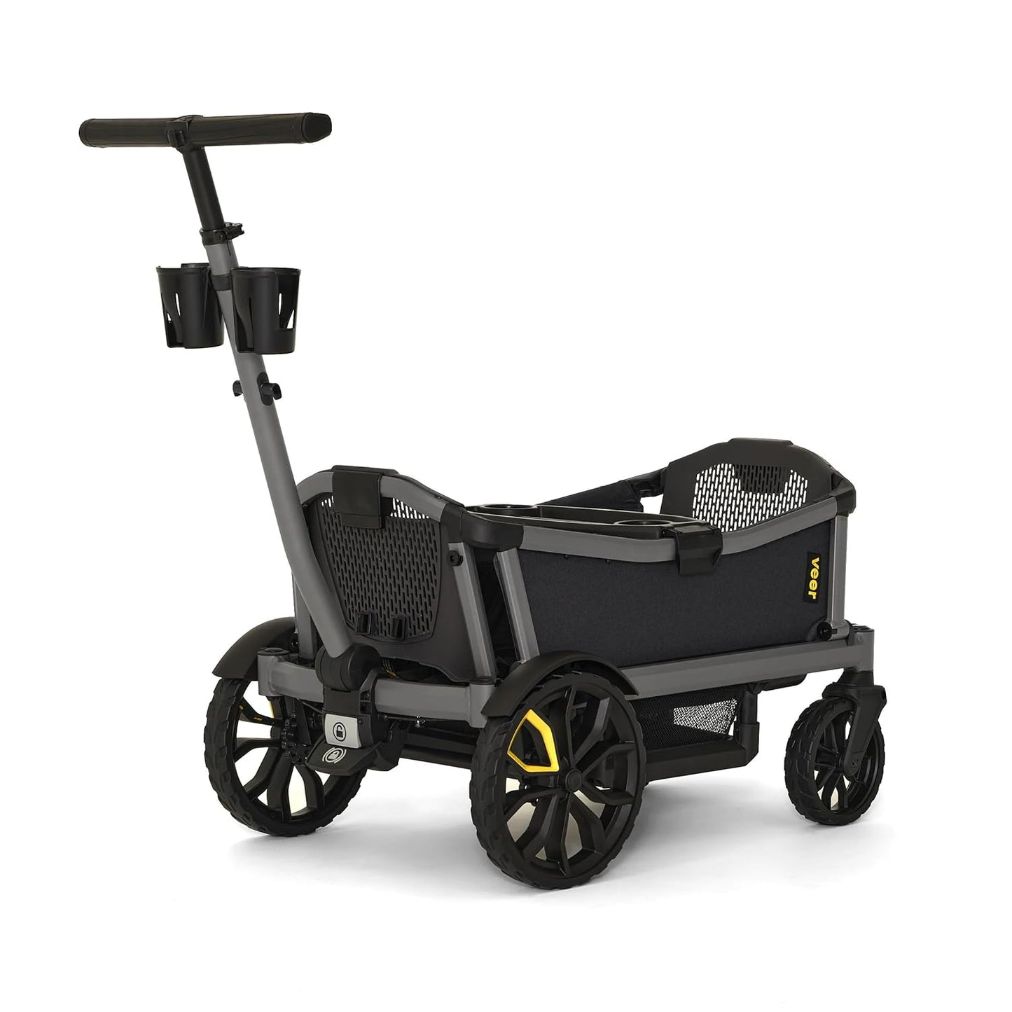 Veer Cruiser City | Premium Urban Wagon Stroller for Babies, Toddlers, and Kids | Traditional Stroller Push Steering | JPMA Certified | Lightweight and Collapsible | 2 Seater
