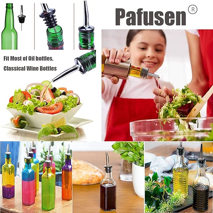 Pafusen 6 Pack Liquor Bottle Pourers, Liquor Pour Spout - Image 4