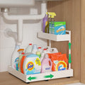 REALINN Expandable Under Sink Organizers and Storage, 2 Tier Under Cabinet by REALINN
