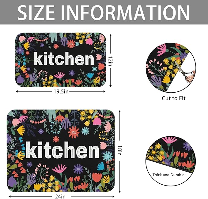 Dish Drying Mat for Kitchen Counter 2 Pack - Image 5