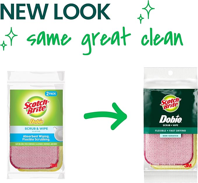 Scotch-Brite Dobie Scrub & Wipe Cloths, Sponge Cloths - Image 3
