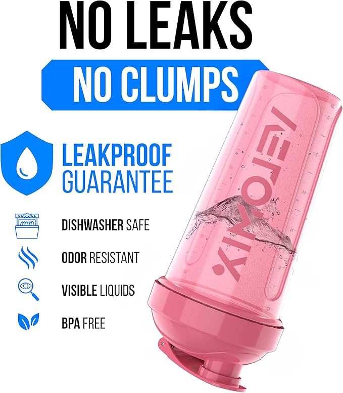 VELOMIX -2 Pack- 28 oz Protein Shaker Bottles - Image 3