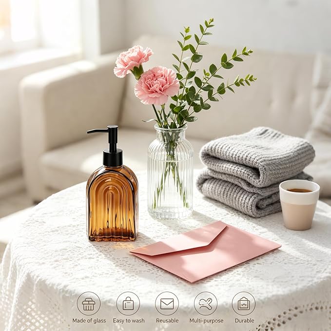 Amber Glass Soap Dispenser - Image 5