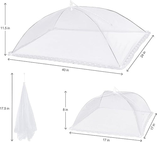 10 PACK Mesh Food Covers for Outside, Food Covers Outdoors Pop-up Food Tents 2 - Image 2