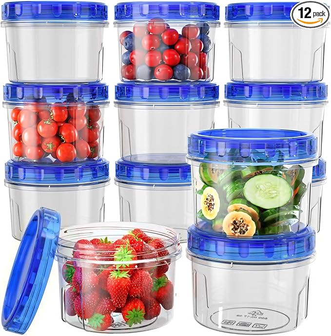 HOMETALL Freezer Storage Containers, Airtight Plastic Food Storage Containers by OrderNow