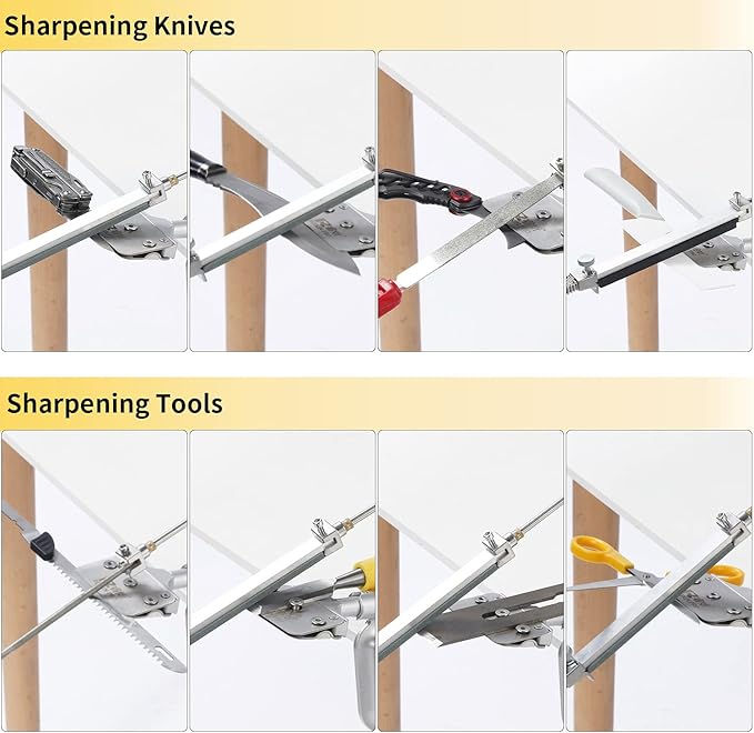 CWOVRS Knife Sharpening System, RX-008 Professional Knife Sharpener, 360° Flip - Image 2