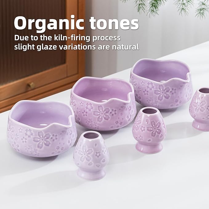 TEANAGOO 7-PCS Purple Matcha Whisk Set - Image 8