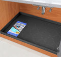 SIKADEER 31" x 19" Under Sink Mat Waterproof, Silicone Mat Kitchen Drawer Shelf by SIKADEER