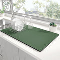 Rnivvi Dish Drying Mat for Kitchen Counter, XL 15 x 24" Super Absorbent Drainer by Rnivvi