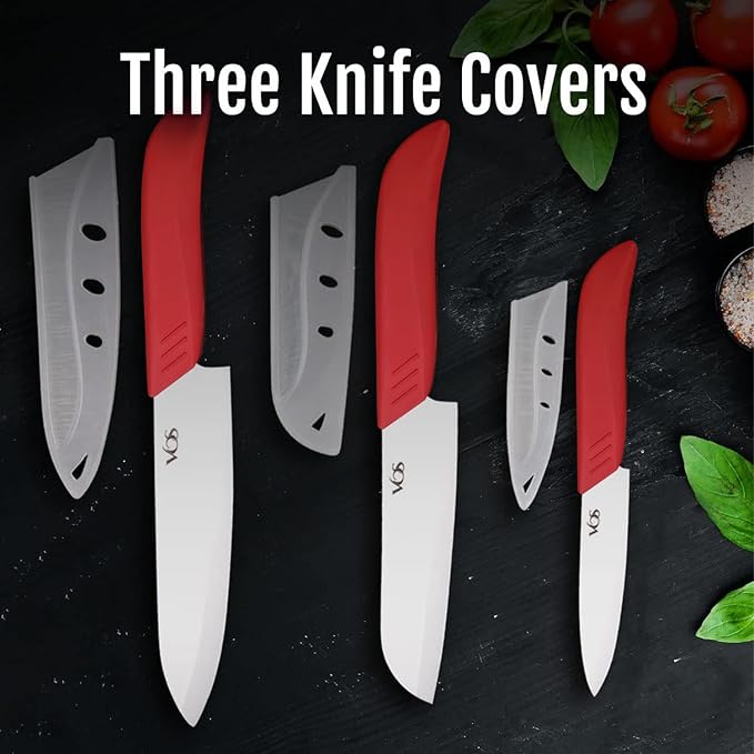 Vos Ceramic Knife Set in Elegant Gift Box, Ceramic Knives Set - Image 5