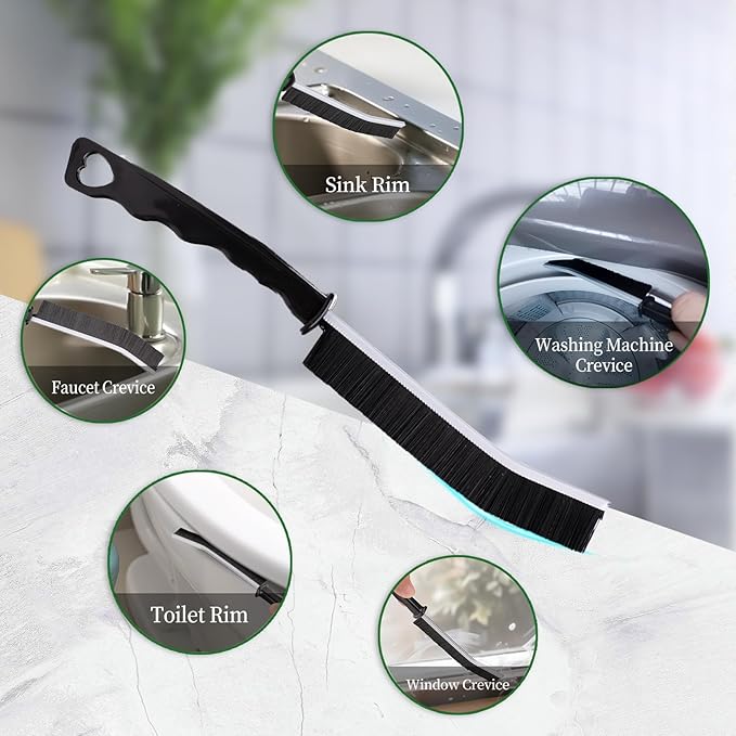 2 Pcs Crevice Cleaning Brush Hard Bristle Gap Brush Multifunctional - Image 5