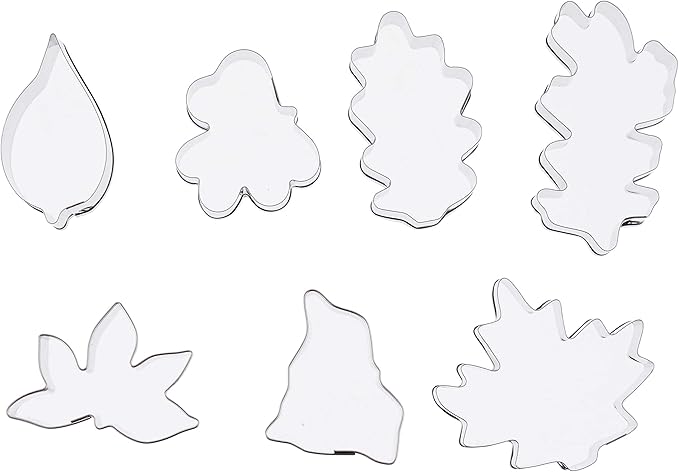 Ateco 7 pc Stainless Steel Leaf Cutter Set - Image 2
