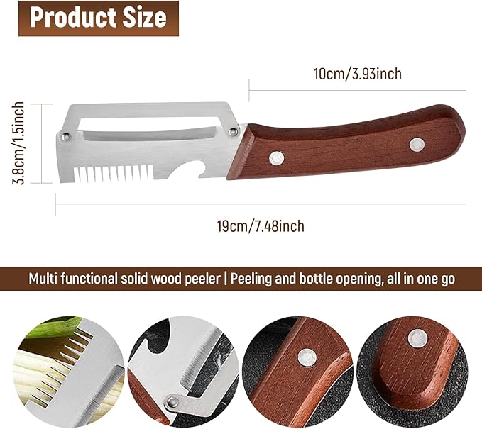 2Pcs Vegetable Peeler for Kitchen – 2026 New 3 in 1 Multifunctional Stainless - Image 6