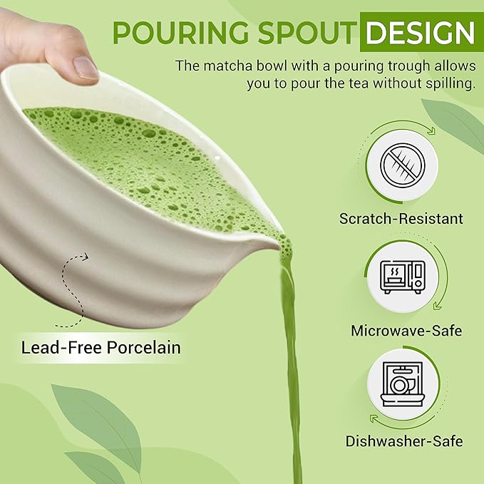 Matcha Whisk Set with Matcha Bowl - Image 4
