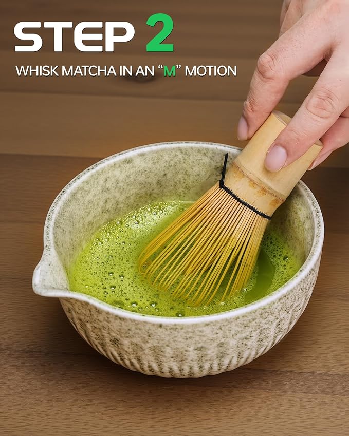 20Oz Matcha Whisk Set，7 Pcs Matcha Kit Includes Matcha Bowl, Whisk & Holder - Image 4