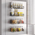 Magnetic Spice Rack for Refrigerator, 4 Pack Strong Magnetic Shelf for Spices by THIPOTEN