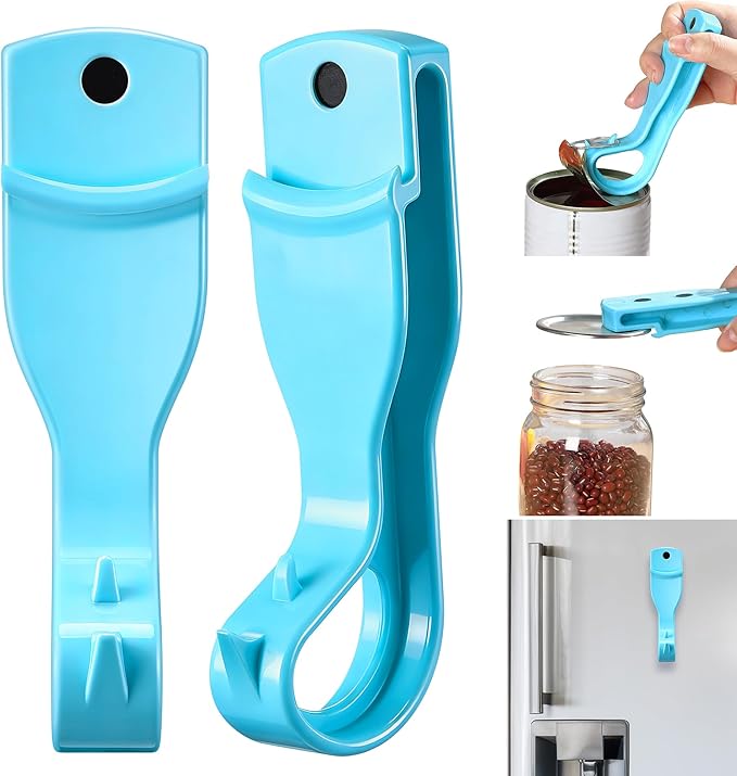 2 Pack 2-IN-1 Ring Pull Can Opener and Canning Jar Opener by Clickhere