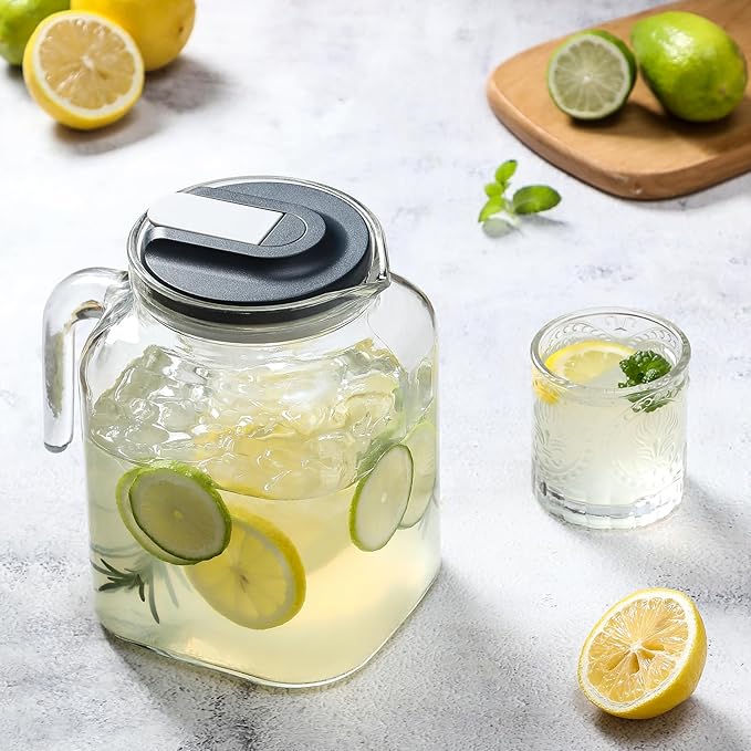 68 Oz Seal Pitcher With Lid and Spout, Large Iced Tea Pitcher - Image 6