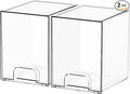 Yieach 2 Pack Clear Stackable Storage Drawers, 7.6" H Baby Bottle Organizer by Yieach