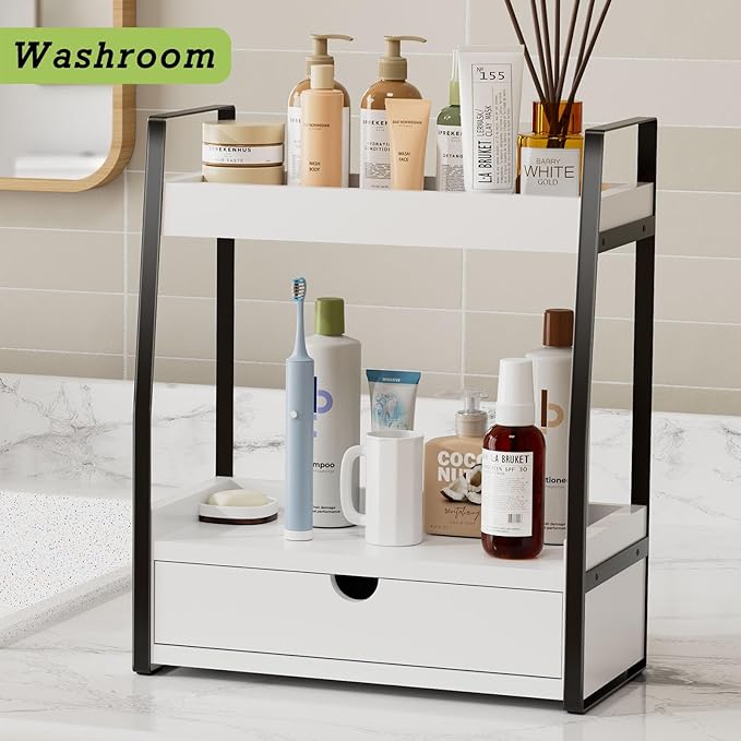 Boulphia 2-Tier Bathroom Organizer Countertop, Bathroom Sink Organizer - Image 2