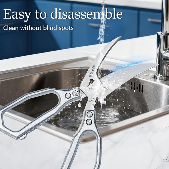 Huusk Silver Multi-Purpose Seafood Scissors - Image 3