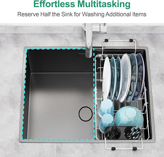 GSlife Small Sink Dish Drying Rack - Image 2