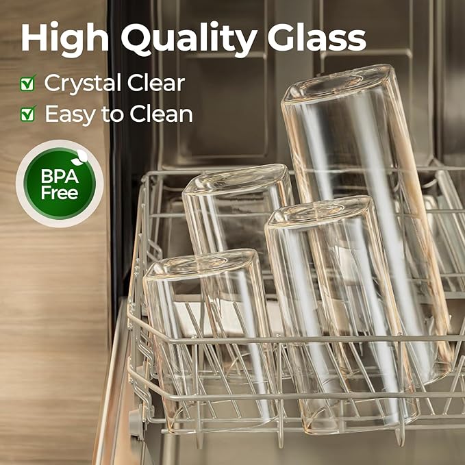ComSaf 1.8 Qt Rectangle Glass Storage Containers - Image 6