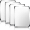 E-far Stainless Steel Baking Sheets Set of 4, 12.4” x9.7” Baking Cookie Sheets by E-far