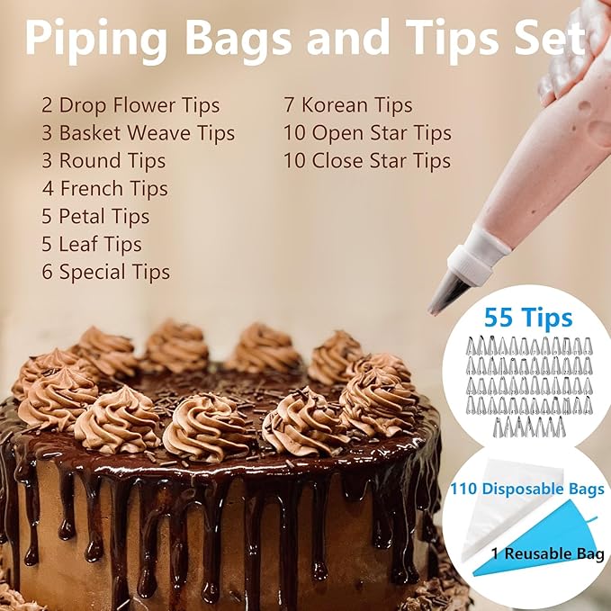 200PCs Cake Decorating Supplies Kit - Image 3