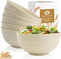 Wheat Straw Bowls 60 OZ Large Salad Bowl Set of 6, Microwave and Dishwasher by BUSOKIP