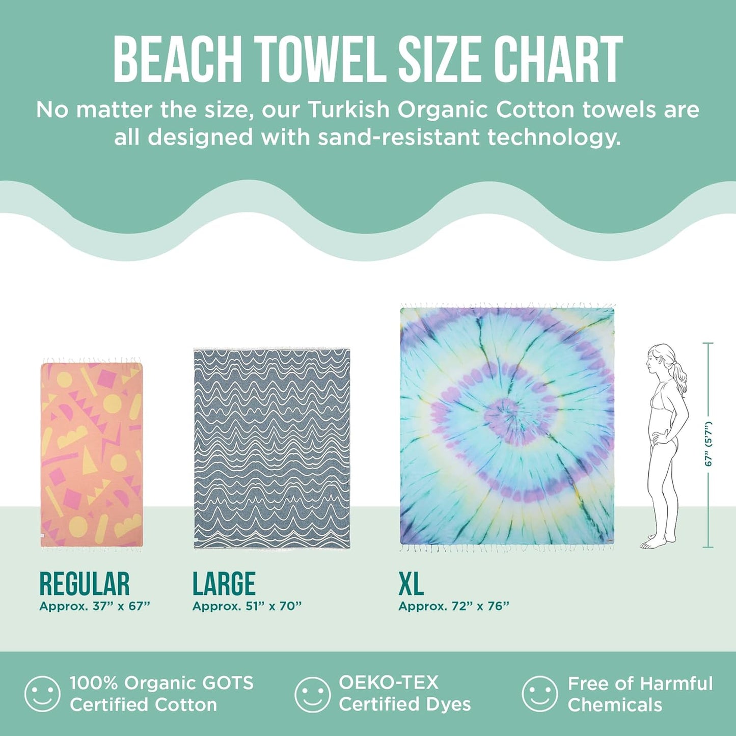 Sand Cloud Turkish Beach Towel - Sand Free - 100% Organic Turkish Cotton Yarn - Quick Dry Towel for Beach, Picnic, Blanket or Bath - As Seen on Shark Tank - Marine Life (Tux Penguin)
