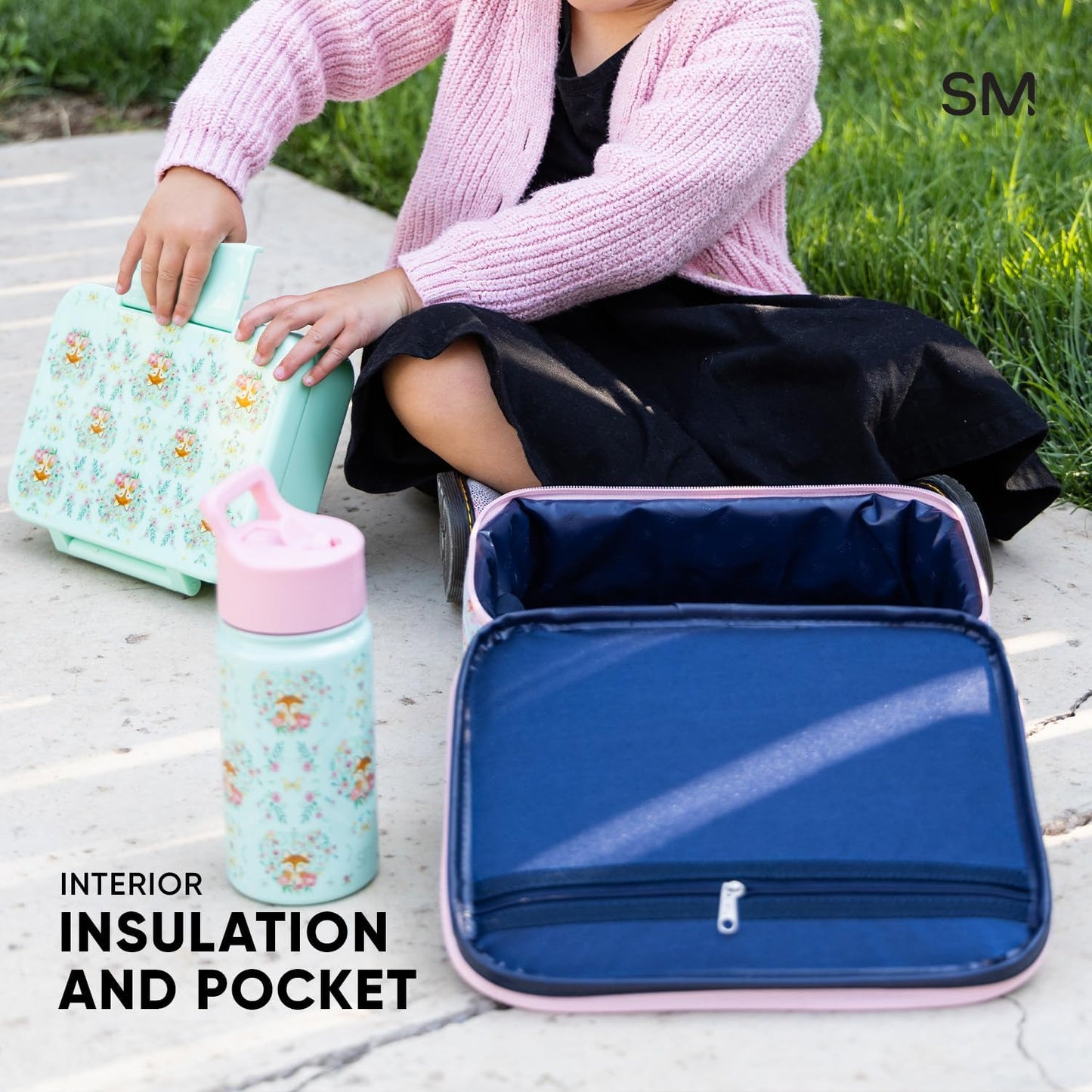 Simple Modern Disney Kids Lunch Box for School | Reusable Insulated Lunch Bag for Toddler, Girl, and Boy | Meal Containers with Exterior & Interior Pockets | Hadley Collection | Encanto