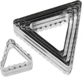 Ateco Double Sided Triangle Cutters in Graduated Sizes, Fluted & Plain Edges by Ateco