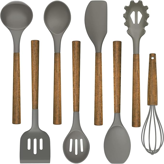 Umite Chef Silicone Cooking Utensil Set, 8-Piece Kitchen Utensils Set by UmiteChef